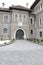 Cantacuzino Castle entrance paved with stone