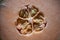 Cantaloupe Seeds in freshly cut mellon