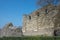 Canterbury Castle and city wall.