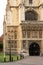 Canterbury Cathedral with beautiful sculptures on the exterior.