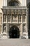 Canterbury Cathedral England. The main entrance with statuary