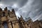 Canterbury cathedral in stormy weather