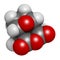 Cantharidin blister beetle poison molecule. 3D rendering.  Secreted by blister beetles, spanish fly, soldier beetles, etc. Atoms