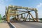 A cantilever bridge over a waterway