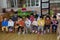 CANTON, CHINA â€“ CIRCA MARCH 2019: Collective photo from Chinese kindergarten.