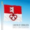 Canton of Obwalden, official flag, Switzerland