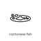 Cantonese Fish icon from Chinese Food collection.