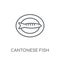 Cantonese Fish linear icon. Modern outline Cantonese Fish logo c