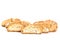 Cantuccini italian biscotti biscuits Isolated object on white