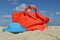 Canvas Beach Bag and Hat in the Sand