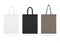 Canvas tote bag mockup for sale. Shopping sack bags with white, black color. Blank fabric eco bag with handles. Handbag for travel