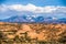 Canyon badlands and colorado lanadscape