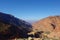 Canyon of Dana Biosphere Nature Reserve landscape from Dana historical village, Jordan, Middle East