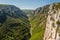 The canyon formed by river Verdon in Haute Provence France