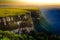 Canyon Fortaleza and jungle valley at sunny day, Rio Grande do Sul, Brazil