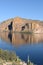 Canyon Lake, Arizona, in the Tonto National Forest the lake is formed by the Mormon Flat Dam on the Salt River. Vertical image wit