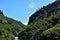 Canyon and mountains in Taining, Fujian, China