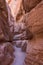 Canyon narrows on White Domes Trail in  Valley of Fire State Park, Nevada United States