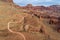 Canyon road in Utah - aerial view