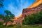 Canyon Wall Lid by sunset light Beautiful Coyote Gulch landscape