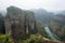 Canyon in Wuyishan Mountain, Fujian province, China