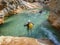 Canyoning in Barranco Oscuros, Sierra de Guara, Spain