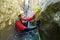 Canyoning in Gorgonchon Canyon, Spain