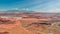 Canyonlands landscape and Colorado River from drone point of view, Utah