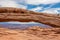 Canyonlands - Scenic view through Mesa Arch near Moab, Canyonlands National Park, San Juan County, Southern Utah, USA