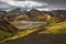 canyons and mountains of the national park in Iceland, generative AI.