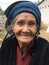 Cao Bang, Vietnam, January 28, 2020 - 98 years old wrinkled vietnamese woman looking at camera, Cao Bang Province, Trung Khanh