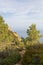 Cap Canaille cliff overlooking the Mediterranean Sea blue waters between the towns Cassis and La Ciotat