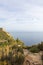 Cap Canaille cliff overlooking the Mediterranean Sea blue waters between the towns Cassis and La Ciotat