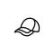 cap casual line icon vector illustration