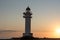 Cap de Barbarie Lighthouse in Formentera in the summer of 2021