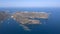 Cap de creus and lighthouse view from aerial perspective