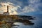 Cap de Favaritx sunset lighthouse cape in Mahon