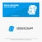 Cap, Education, Graduation, Award SOlid Icon Website Banner and Business Logo Template