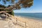 Cap Ferret, Arcachon Bay, France. Access to the central beach