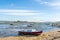 Cap Ferret, Arcachon Bay, France. Low tide in front of the dune of Pilat