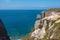 Cap Frehel peninsula`s cliffs, English channel, Brittany in Northwestern of France