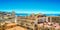 Cap Martin as seen through city buildings in Monaco