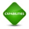 Capabilities elegant green diamond button