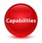 Capabilities glassy red round button