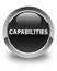 Capabilities glossy black round button