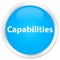 Capabilities premium cyan blue round button