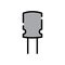 capacitor icon vector