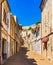 Capdepera old town on Majorca with view of the medieval fortification