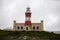 Cape Agulhas lighthouse divides the Atlantic Ocean and the Indian Ocean in South Africa