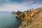 Cape Burhan and shaman rock on Olkhon island on lake Baikal